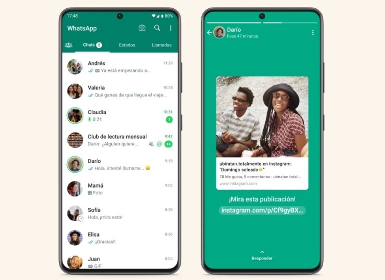 Estados de WhatsApp se sincronizarán con las historias de Facebook.