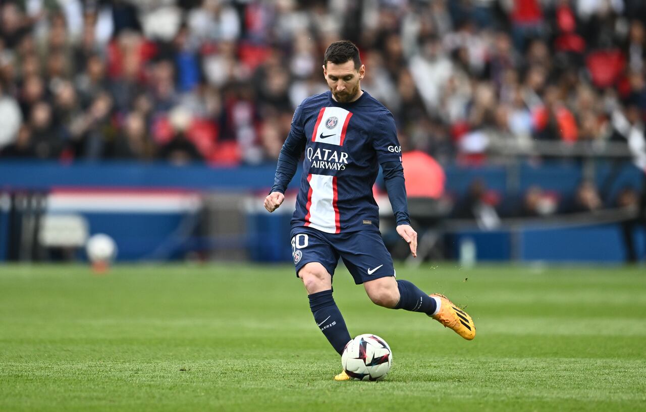 Messi en el duelo ante Lorient.