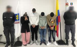 Integrantes de la banda Estinfalo, cortesía prensa Fiscalía