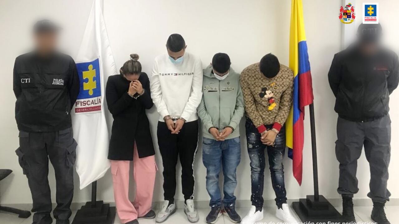 Integrantes de la banda Estinfalo, cortesía prensa Fiscalía