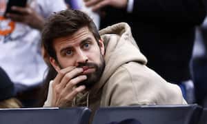 Basketball - NBA Paris Game 2023 - Detroit Pistons v Chicago Bulls - Accor Arena, Paris, France - January 19, 2023 Former footballer Gerard Pique during the match REUTERS/Gonzalo Fuentes