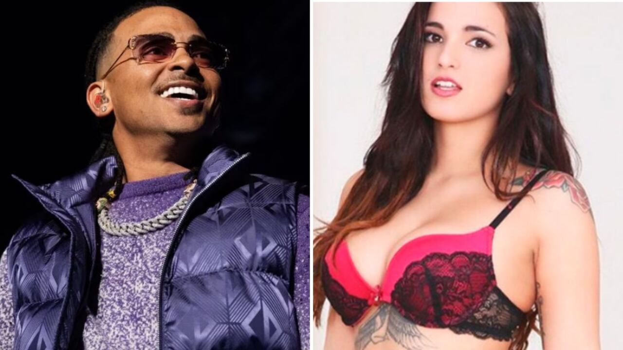 Ozuna y una actriz porno