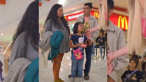 Tras la revelación, el hombre queda en shock y mira a su esposa.