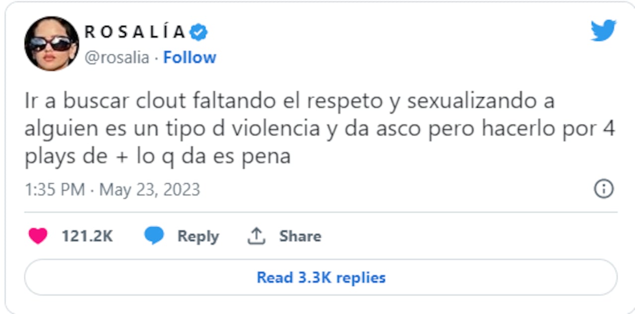 Foto: Twitter @rosalia