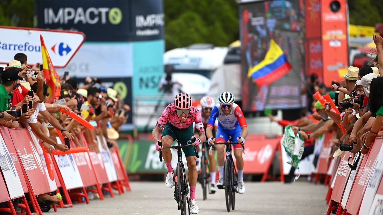 El colombiano logró su primera victoria en la Vuelta a España.