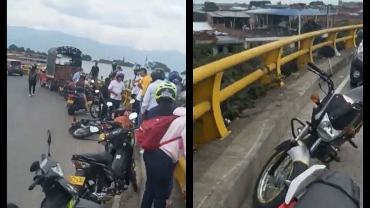 ¡Tragedia! Motociclista que iba con exceso de velocidad cae desde un puente