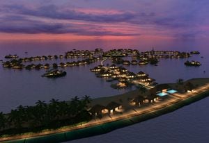 The Ocean Flower está ubicada en las Maldivas, hace parte del plan maestro "Las 5 Lagunas" desarrollado por la holandesa Docklands Internacional, una empresa conjunta con el gobierno de las Maldivas.  La primera fase es de 185 espectaculares villas frente al mar, todas con piscina privada. 