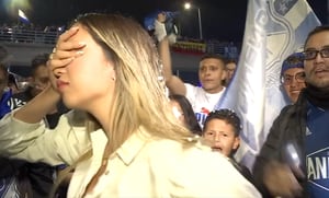 Mayra Tenorio, periodista de City Tv, fue robada cuando cubría los festejo de Millonarios.